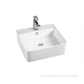 Rectangular cerámica porcelana arte lavabo baño etapa lavabo